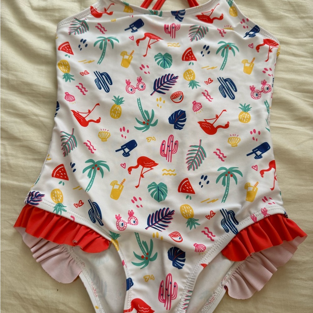 Andy & Evan Kids Swim One Piece - Multicolor Print